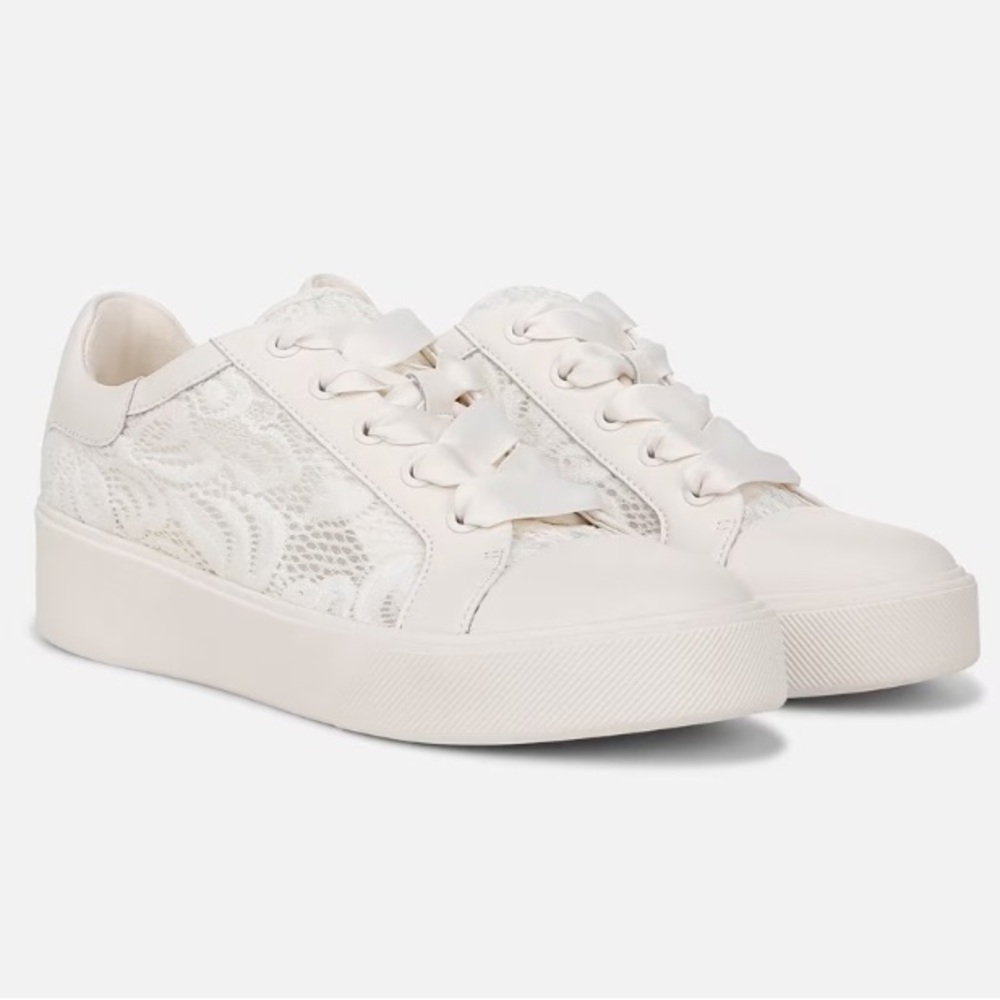White lace bridal sneakers!!